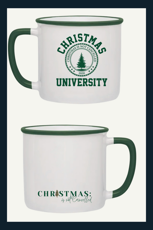 Christmas University Mug- Evergreen